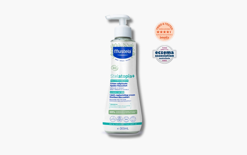 Stelatopia+ Lipid-Replenishing Cream for Eczema Skin Mustela